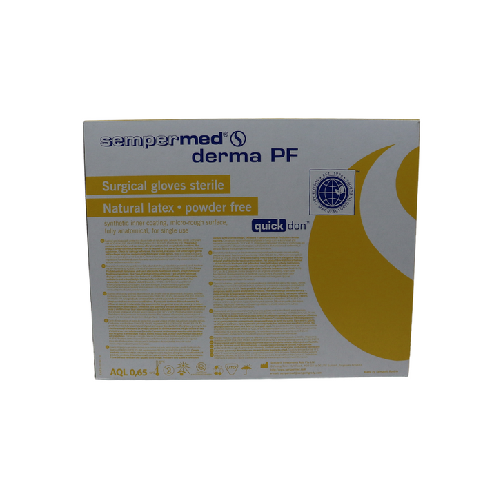 Sempermed Derma PF latex ongepoedered, steriel, mt 7,0, 50 paar