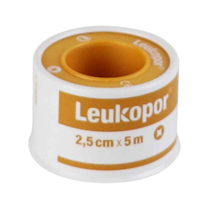 Leukopor Hechtpleister 5m x 2,5cm, 1st (2472)