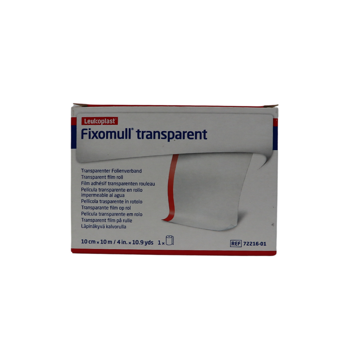 Fixomull fixatiefolie, transparant, 10mx10cm, 1st (7221601)