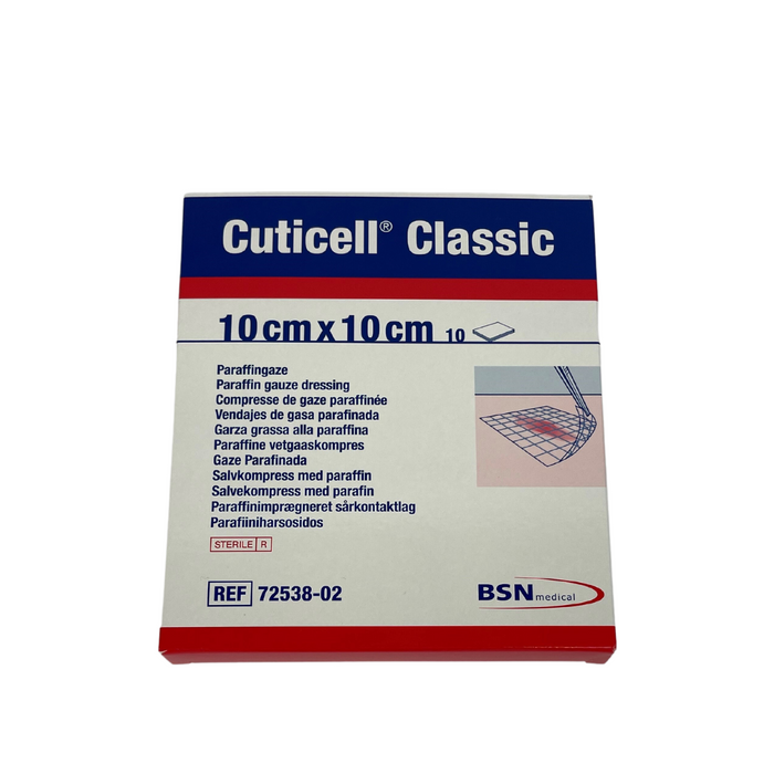 Cuticell Classic Paraffine Vetverband 10cm x10cm, 10st (72538-02)