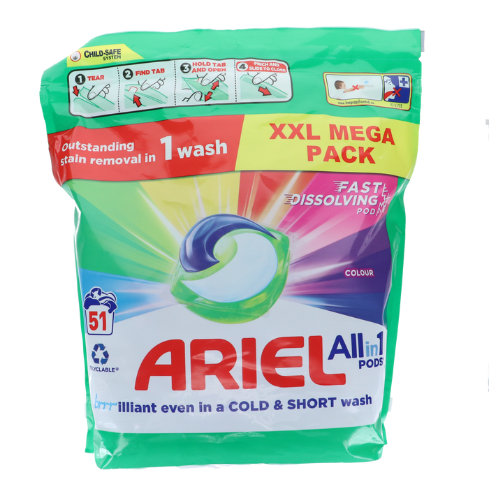 Ariel All in 1 Washing Pods 51w Colour