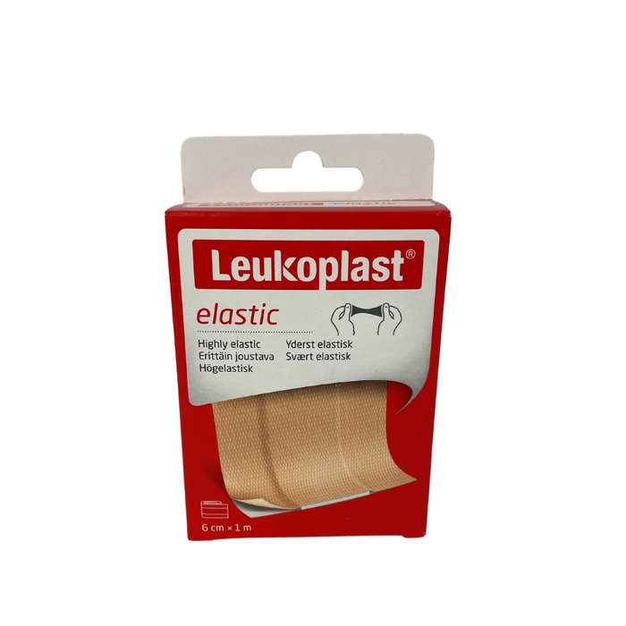 Leukoplast Elastic wondpleister, 1mx6cm, 10st