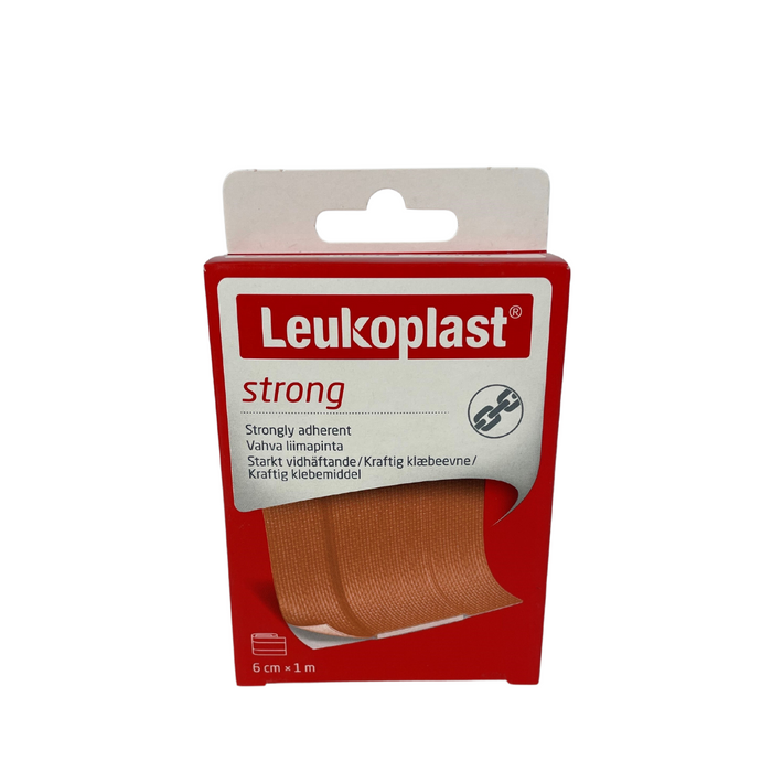 Leukoplast strong, wondpleister, 1mx6cm, 1st