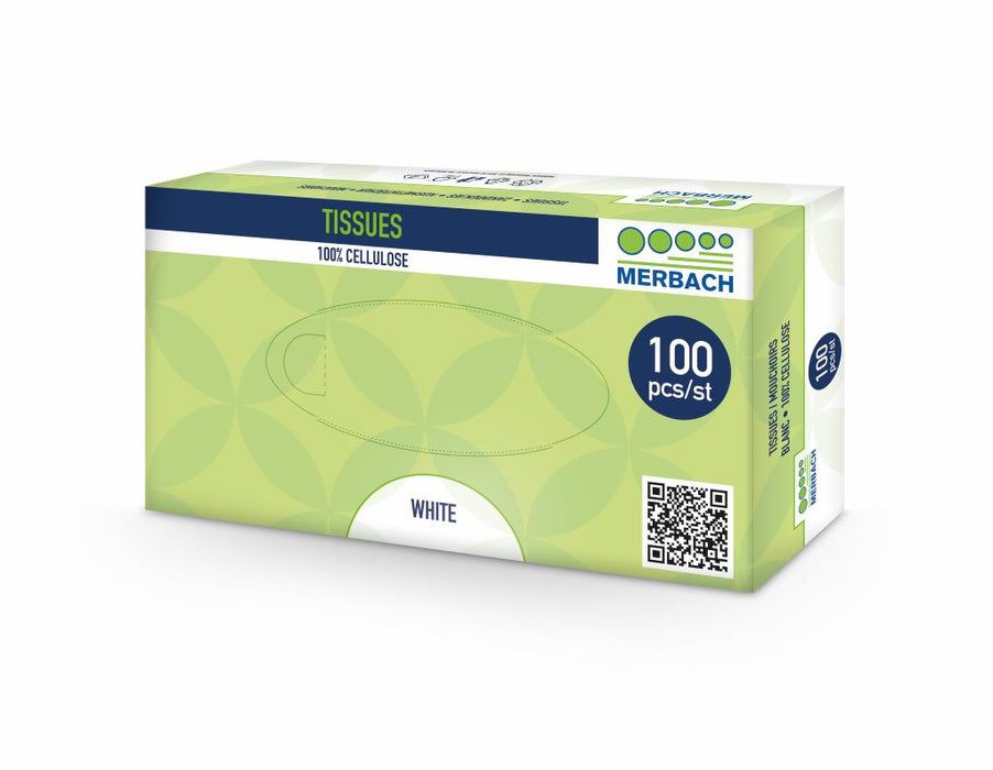 Merbach FSC tissues, 2-laags, extra zacht, 100 stuks (402331)