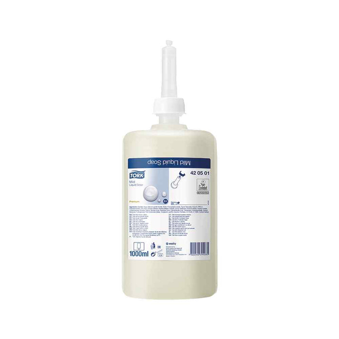 Tork Mild Liquid Soap S1 1L, 6st (420501)