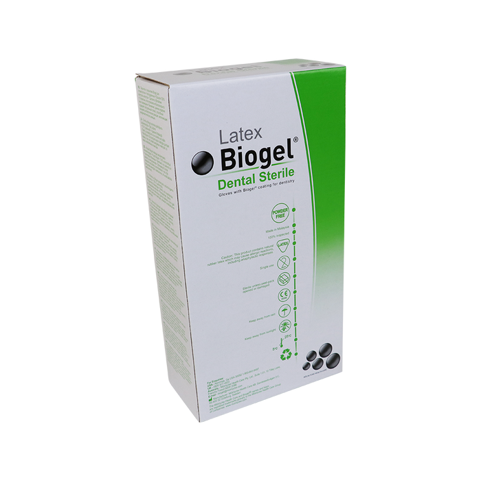 Biogel Dentale Latex Handschoenen Steriel, 10pr