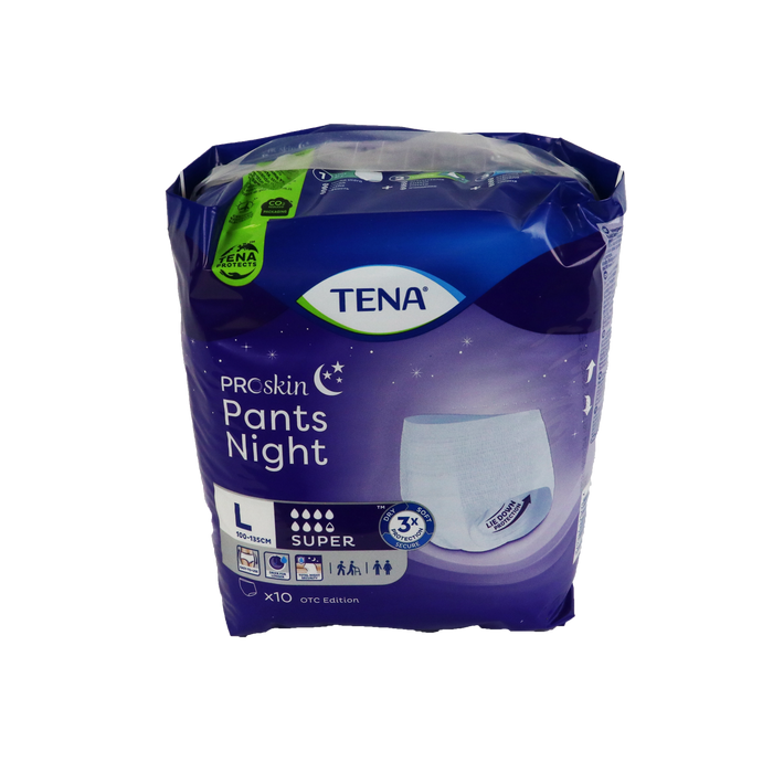 TENA PROSKIN PANTS NIGHT SUPER - L 10st (793672)