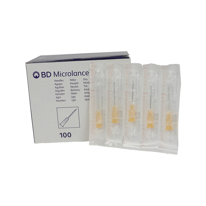 BD Microlance injectienaalden 25G oranje 0,5x25mm 100 stuks (300400)